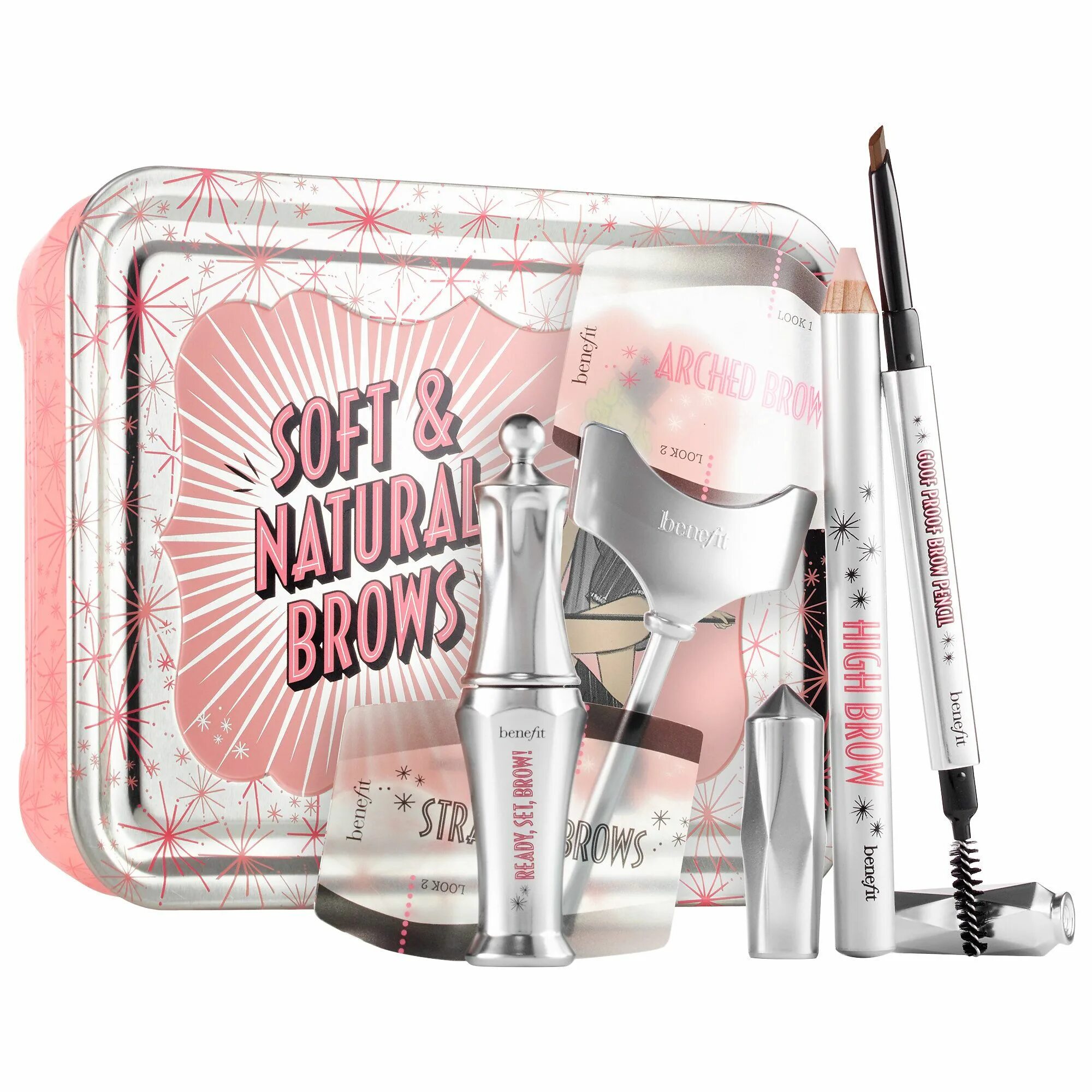 Benefit brow. Косметика Бенефит наборы. Бенефит косметика для бровей. Benefit Brow Setter 24-HR Mini. Набор для бровей от Бенефит.