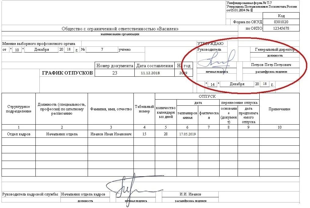 График отпусков инвалидам. График отпусков инвалидам