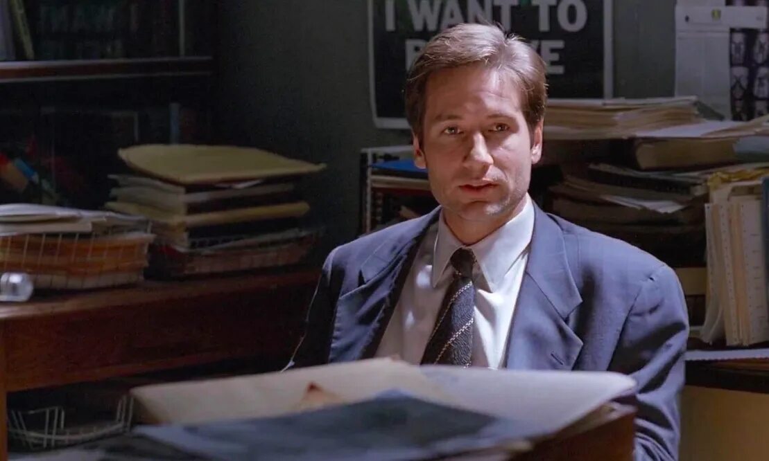 Передача секретные материалы. David Duchovny 1993.