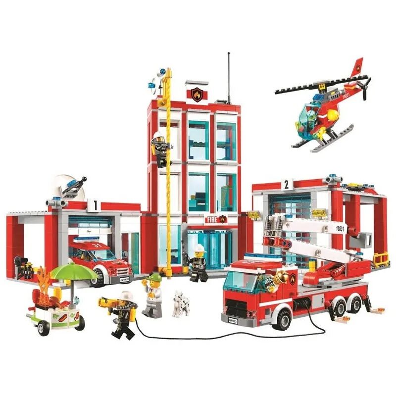 Сити пожарная. Конструктор пожарная часть Bela 10831. LEGO City пожарная станция 60110. Лего Сити пожарная станция 60110. LEGO City 60110.