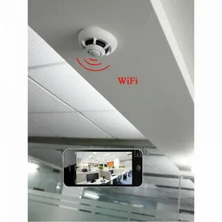 Wireless IP Camera Hidden Nanny Cam UFO Smoke Detector