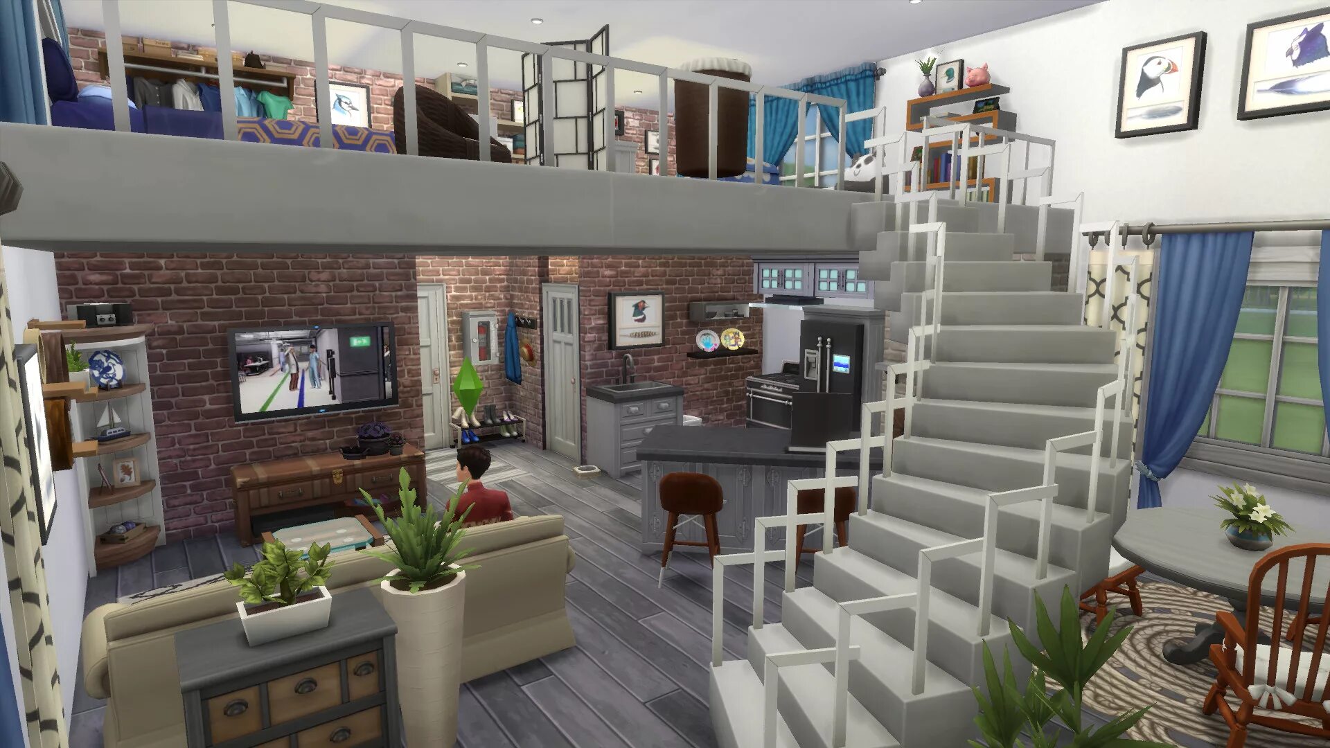 Симс 4 съемное жилье. Sims 4 квартиры. симс 4 дом студия. sims 4 modern apartment house. квартира 2 этажная симс 4.