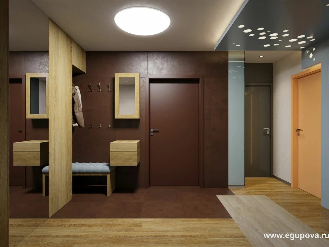 Y modern Apartment, Entry way design, Corridor design