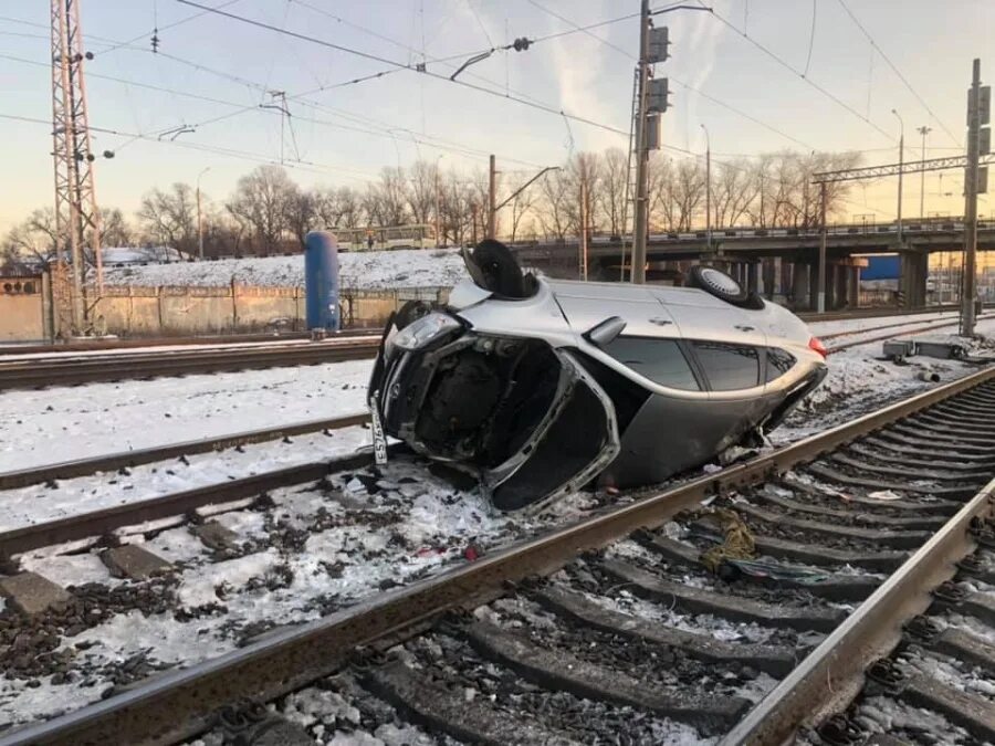 Авария на железной дороге. ЖД отбойник.