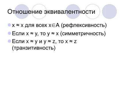 Рефлексивность транзитивность