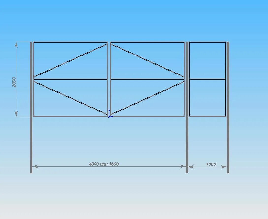 Четверо ворот. Каркас металлических ворот. Каркас ворот из металла. Каркас распашных ворот из профильной трубы. Ворота из профилированной трубы.