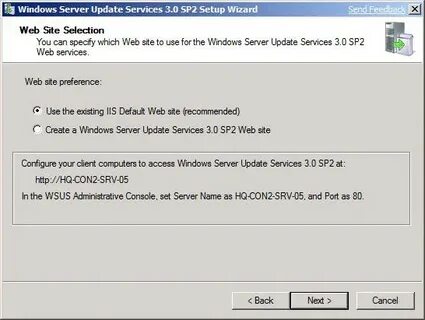 Setup service