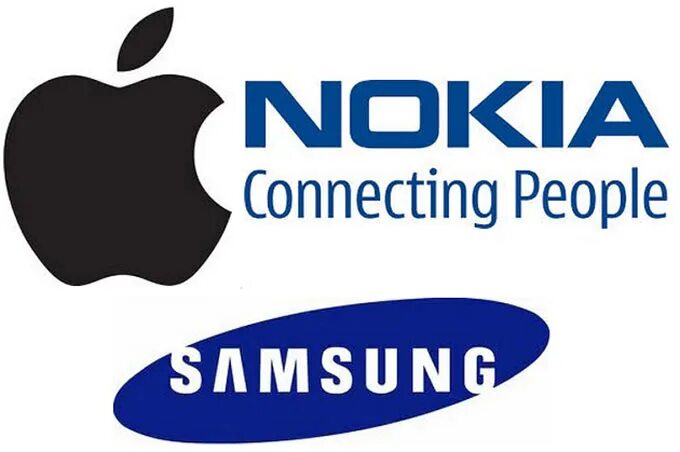 Конкуренты apple. Apple samsung. samsung nokia iphone. nokia конкурент apple.