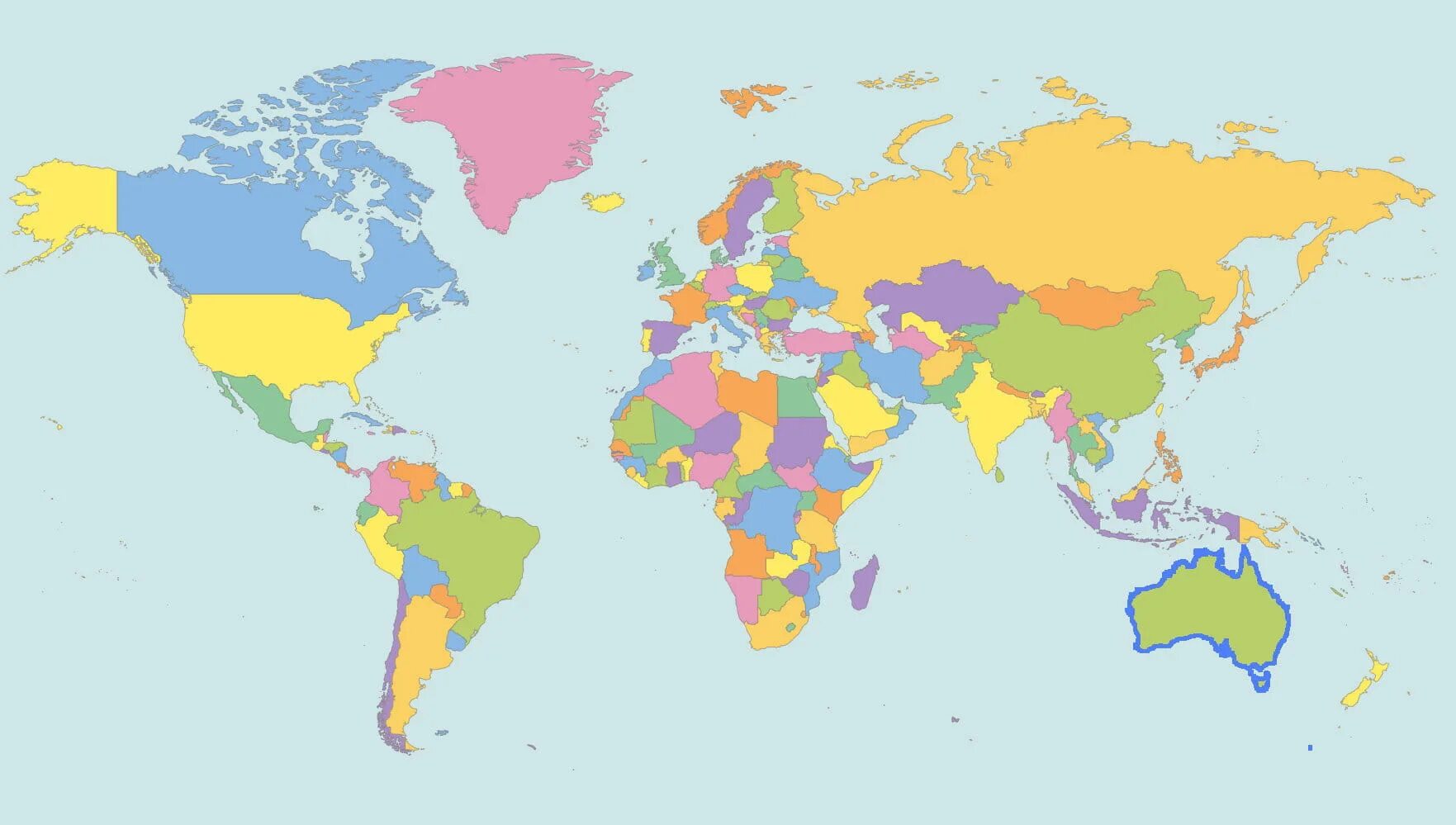 Карта государств современных. Карта по странам.