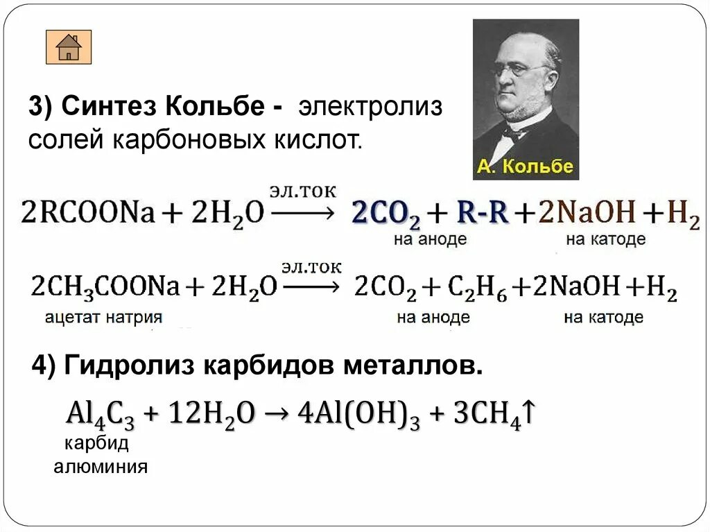 Гидролиз пропионата бария. Ацетат калия Синтез Кольбе. Электролиз солей карбоновых кислот Кольбе. Ацетат натрия Синтез Кольбе. Синтез Кольбе реакция.