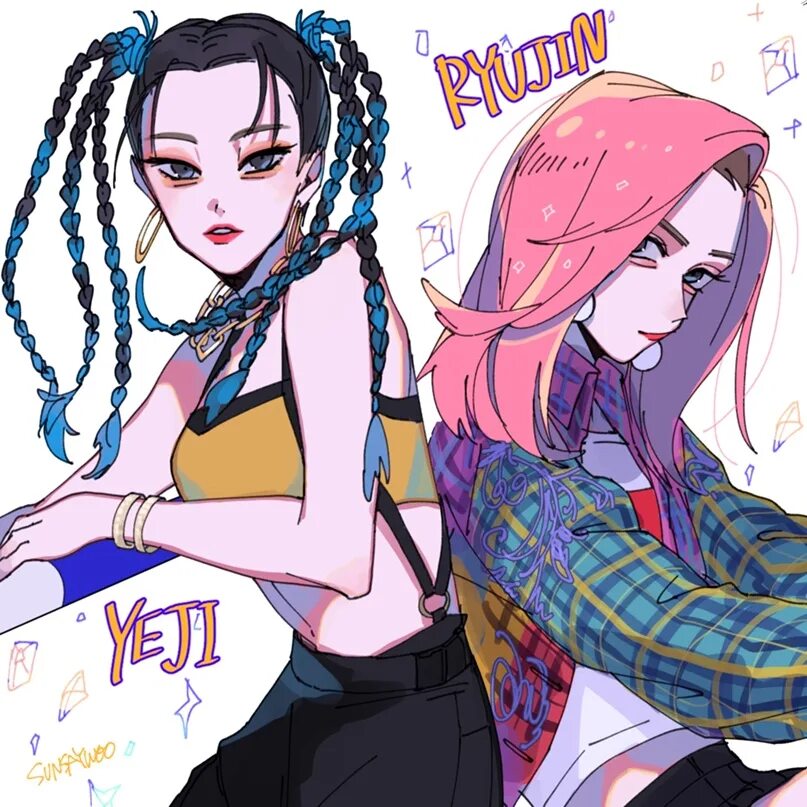 Фикбук фанфики хван йеджи и шин рюджин. Рюджин и йеджи. itzy fanart. ryeji itzy. рюджин и йеджи арт.