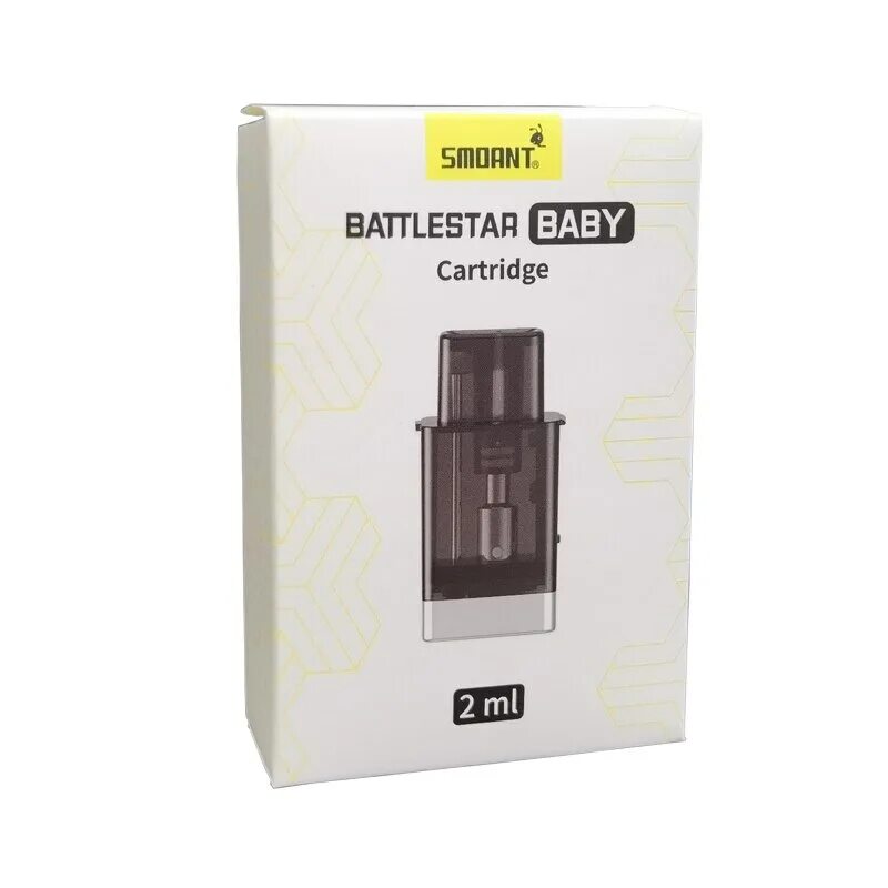 Картридж + 2 испарителя Smoant Battlestar Baby pod [ 2 мл ]. Картридж+2 испарителя Smoant Battlestar Baby/Charon Baby. Сменный картридж Smoant Battlestar/Charon, 2 мл. Картридж для pod Battlestar.