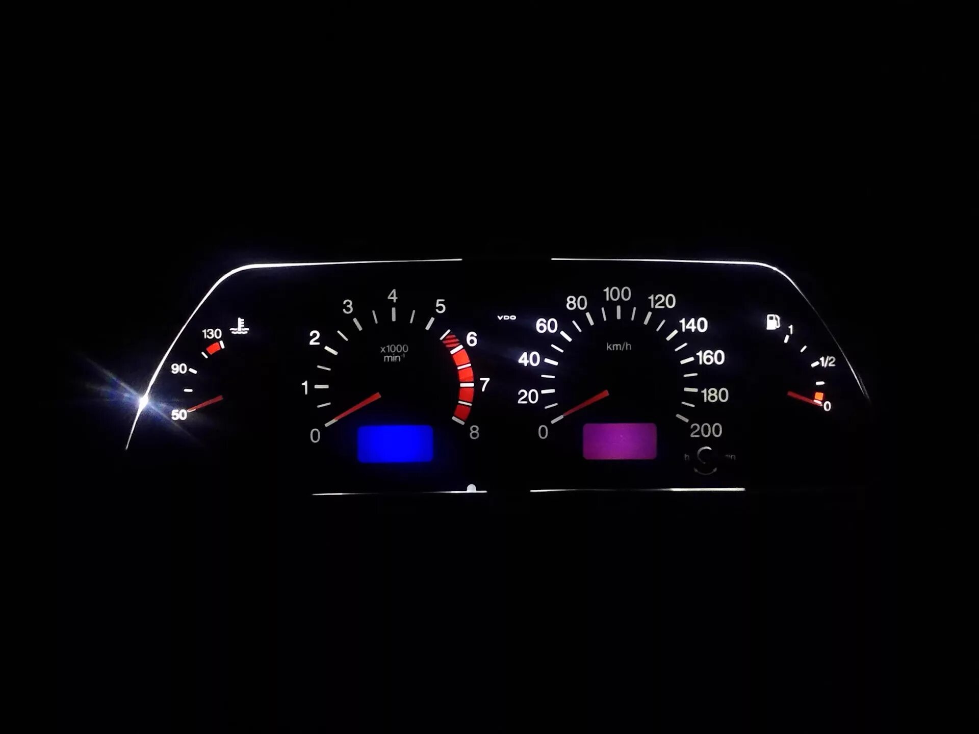 Панель приборов VDO BmP Lada 2110-15 - Lada 2110, 1,5 л, 2003 года тюнинг DRIVE2