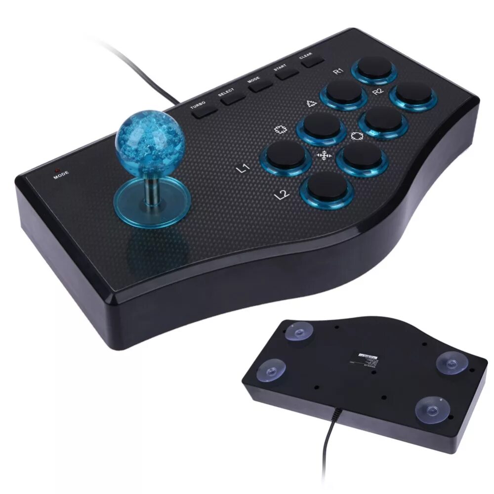 Портативный джойстик. Arcade Joystick. Геймпад для файтинга. Геймпад для аркадного автомата. Джойстик с палочкой.