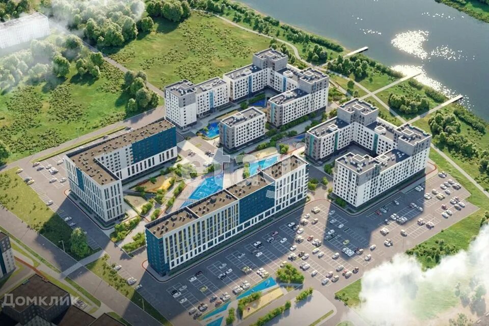 Купить 2-комнатную квартиру 61,6 м² в ЖК "Акватория" по адресу Тюмень, улица Пав