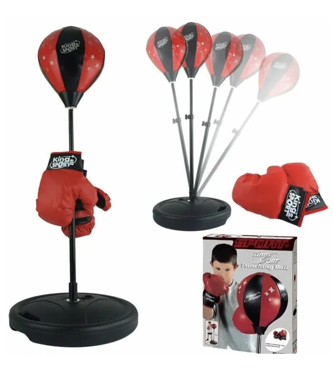 Груша на стойке. Груша боксерская напольная kings sport 143881. набор бокс №143881/1 143881/1. боксерская груша punching ball set. стойка боксерская детская &quot;sport toys&quot;, с перчатками. tx43201.