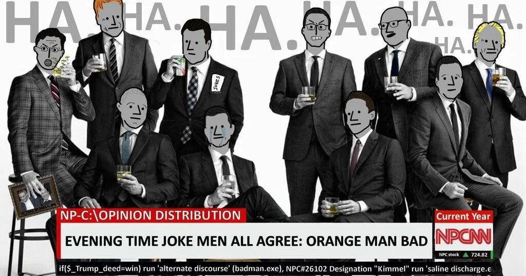 Joke man. Orange man Bad. Joke time. Man in jokes.