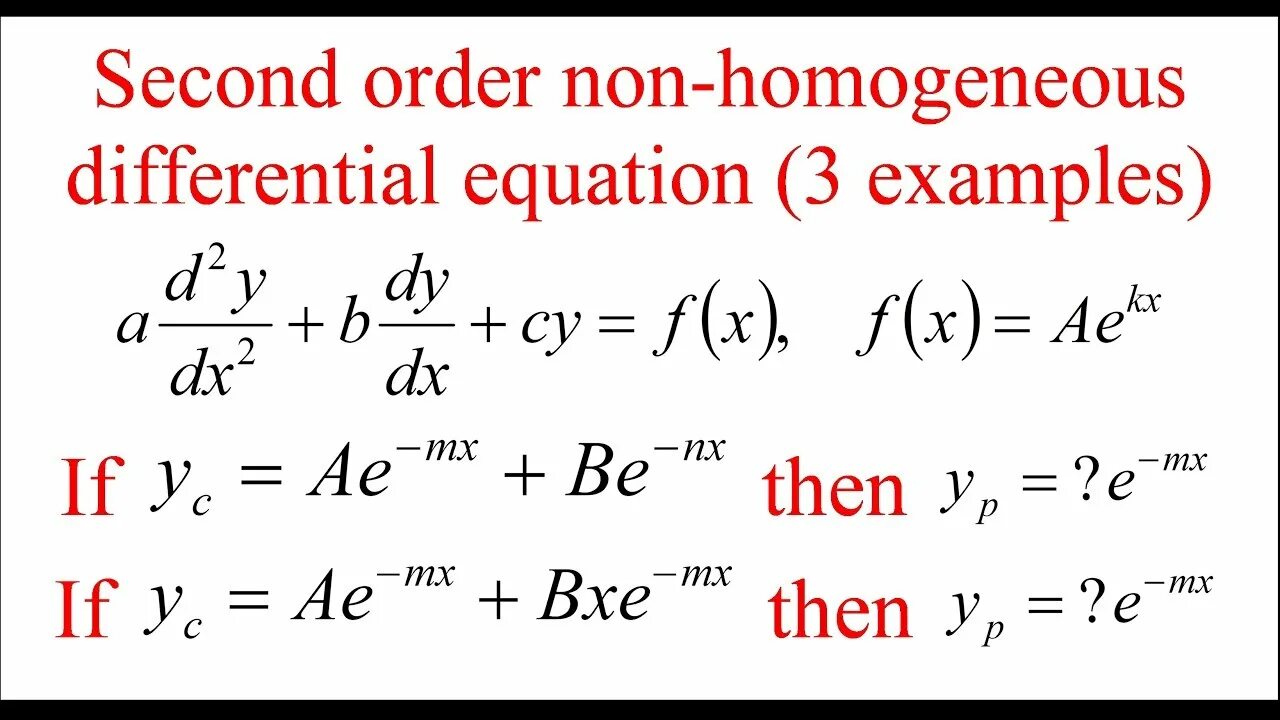 Non order. Second order Differential equation. Differentiation equation. Non Linear second order Differential equation. Homogeneous equation example.