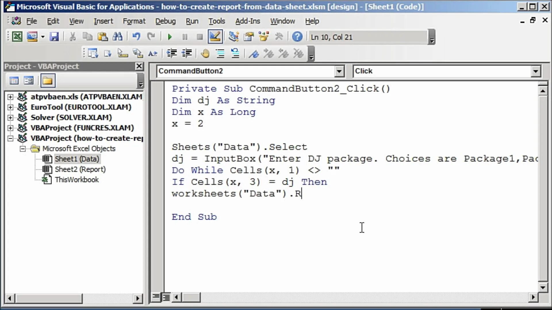 Vba 2025