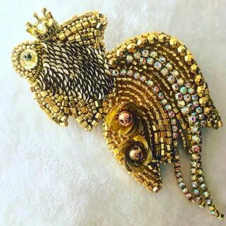 Золотая рыбка из бисера