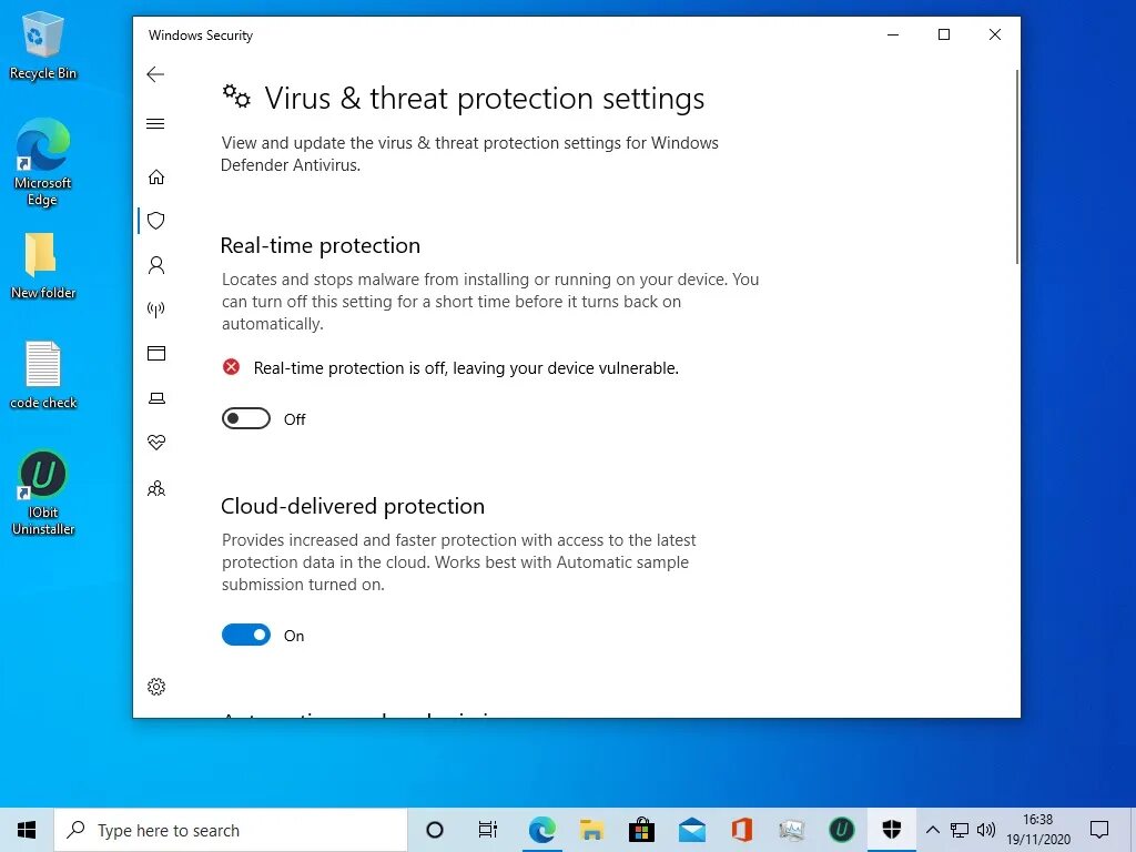 Приложение чтобы открыть windows defender. Windows defender disable.