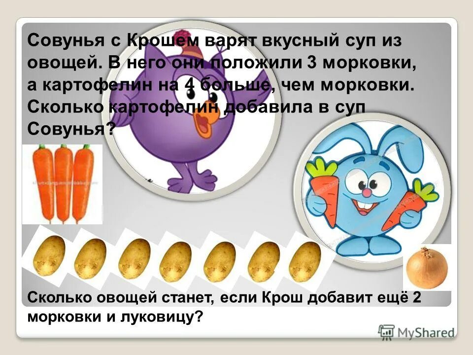 задачи смешарики. сколько лет смешарикам каждому персонажу. примеры совунья 1 класс математика. герои из смешариков имена. сколько совунье.