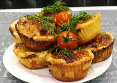 Корзиночки с грибами и сыром в духовке
