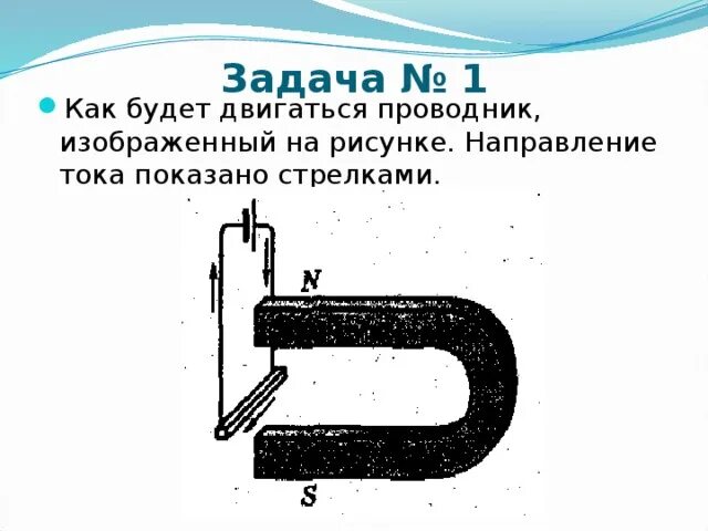 Проводник с током. Проводник с током рисунок. Подвижные проводники. На рисунке изображен проводник с током. Укажите направление движения проводника