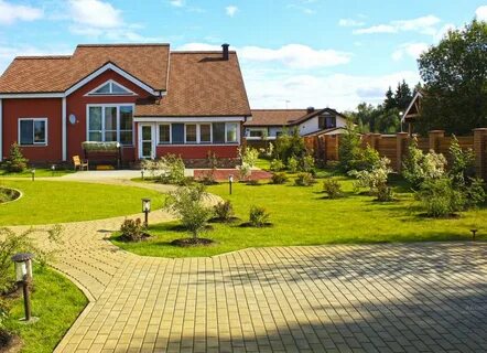 Ландшафт соток с домом