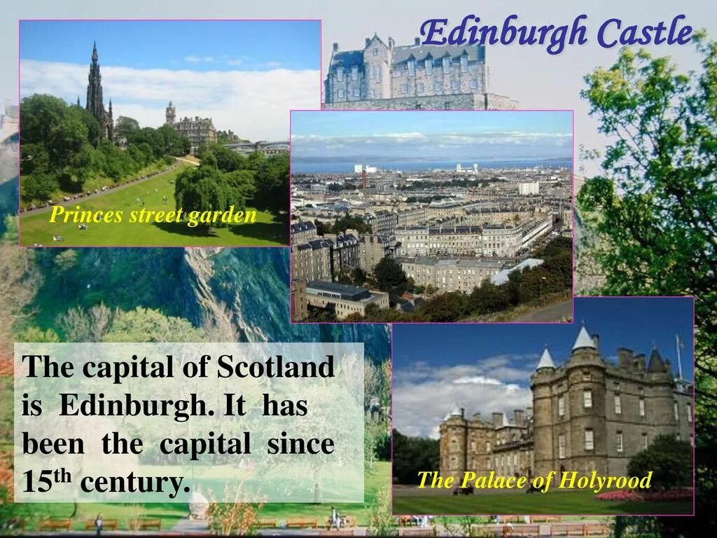 The capital of scotland is fame. Эдинбургский замок презентация. The Capital of Scotland is. What is the Capital of Scotland. Презентация на тему Шотландия на английском языке.