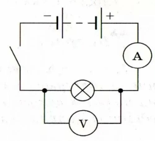 Электрическая цепь схема лампочка амперметр предохранитель. Схема из аккумулятора амперметра вольтметра лампочки ключа. Схема цепи ток лампочка ключ вольтметр. Схема из аккумулятора лампы ключа амперметра и вольтметра. Схема цепи электрического фонарика