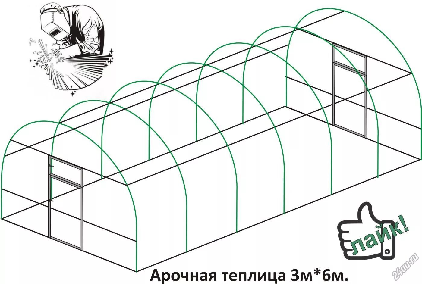 Сборка арочной теплицы. Теплица арочная комфорт. Каркас теплицы Петромаш арочная 200х280см. Арочная теплица схема.