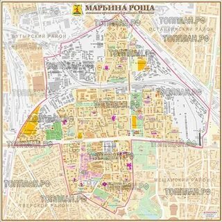 Марьина роща москва на карте