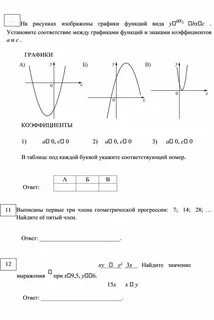 График функции ах2 вх с