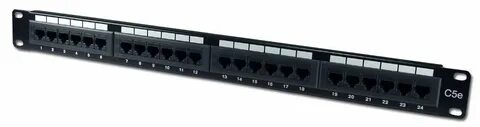 Патч панель 24 порта экран 1u