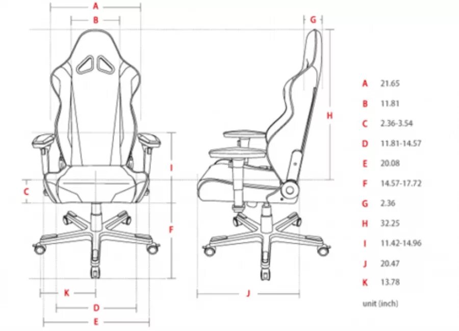 Компьютерное кресло размеры. Dxracer 131 высота спинки. компьютерное кресло чертеж.
