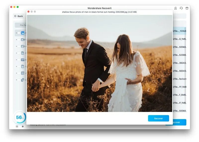 Recovered photos