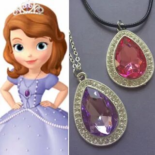 Sofia the first necklace purple amethyst necklace sofia image 1.