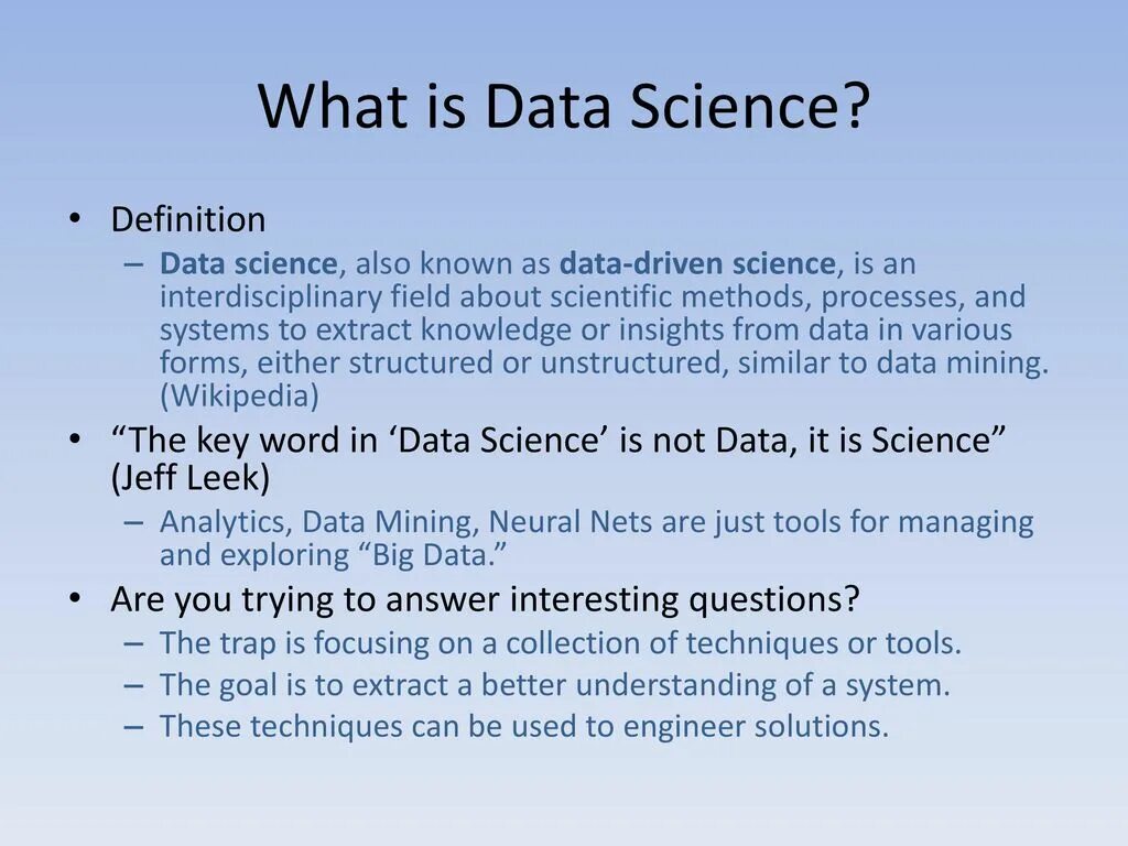 What is the data. What is the data