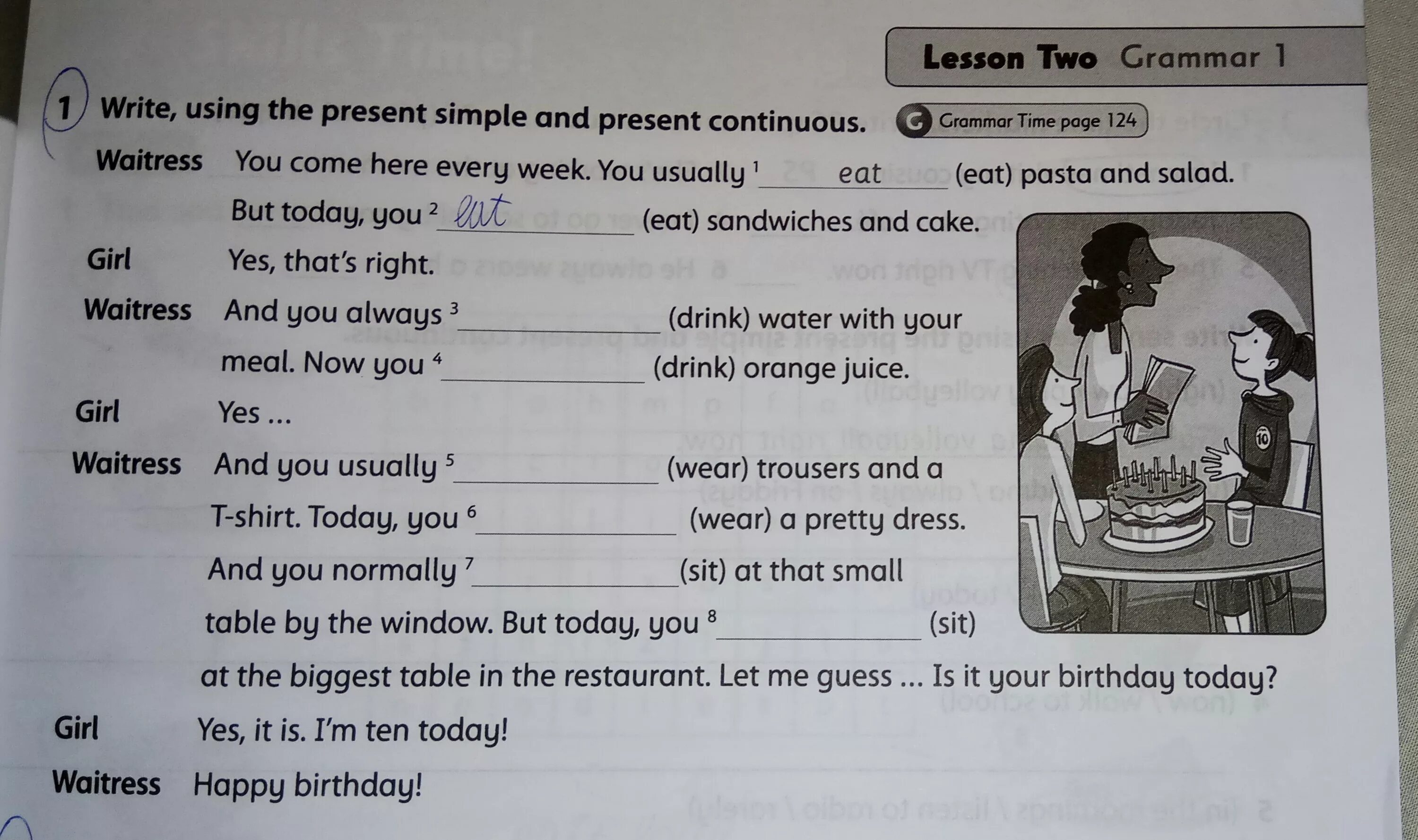 Английский 3 класс страница 124. Lesson two Grammar ответы. Lesson two Grammar 1. Lesson three Grammar 2 ответы. Grammar 2 3 класс.
