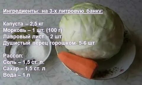 Соли на кг капусты для засолки
