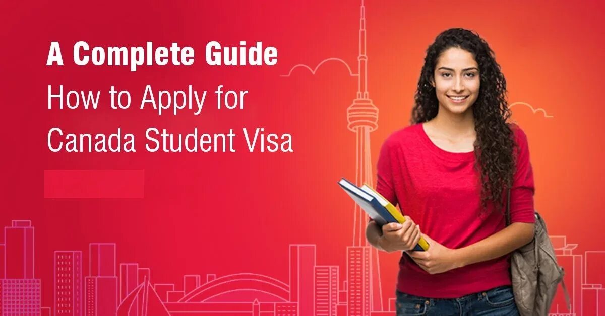 Applying for a student visa. Student with Canada visa. Instagram Post Design for student visa. Student visa