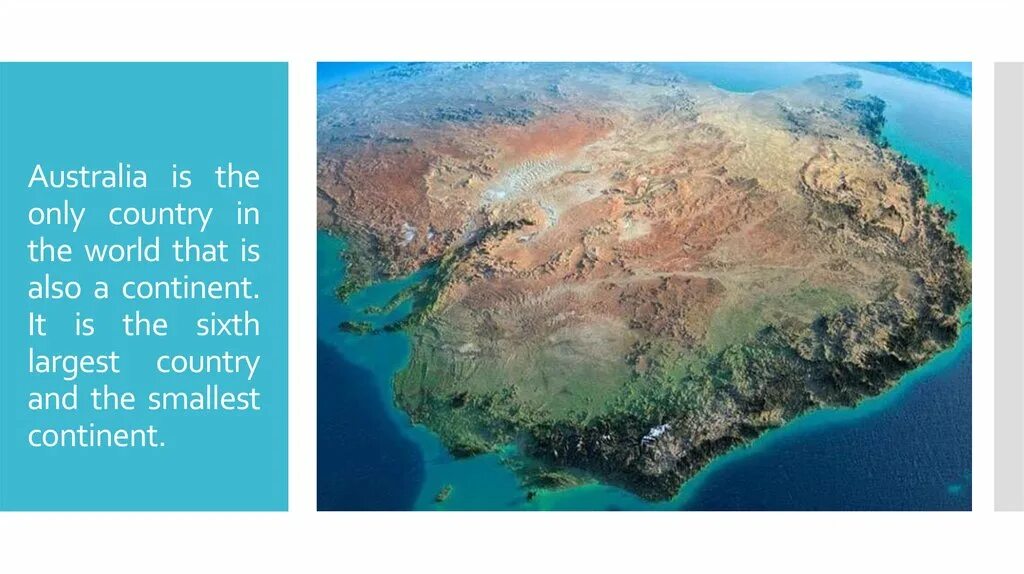 The world smallest country is. What is the smallest Continent. Australia is the only Country in the World that is also a Continent.. Which is the World's smallest Continent. What the smallest Country in the World.