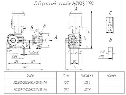 Чертеж дозатора