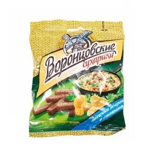 Сухарики с ветчиной