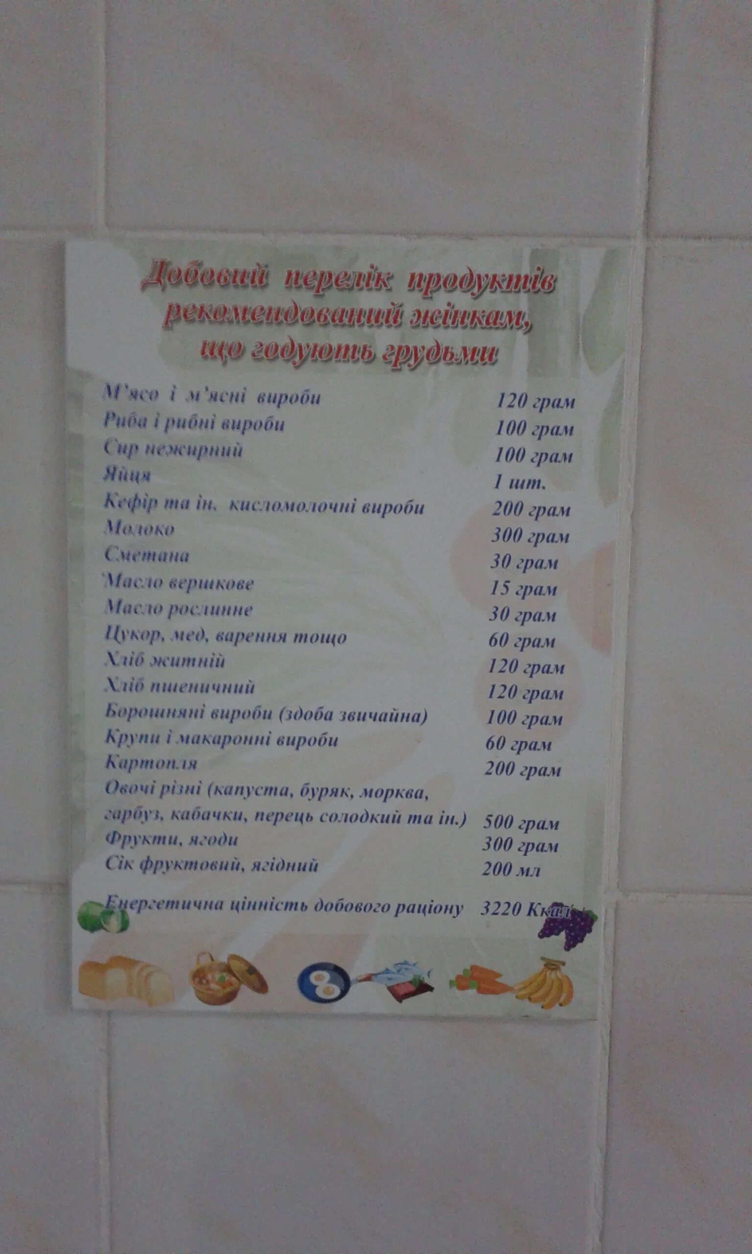 Что можно в роддом из продуктов