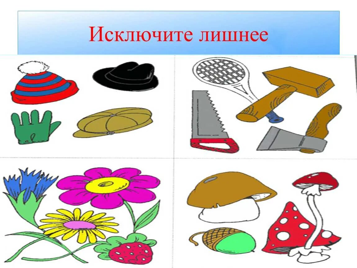 Задание исключи лишнее