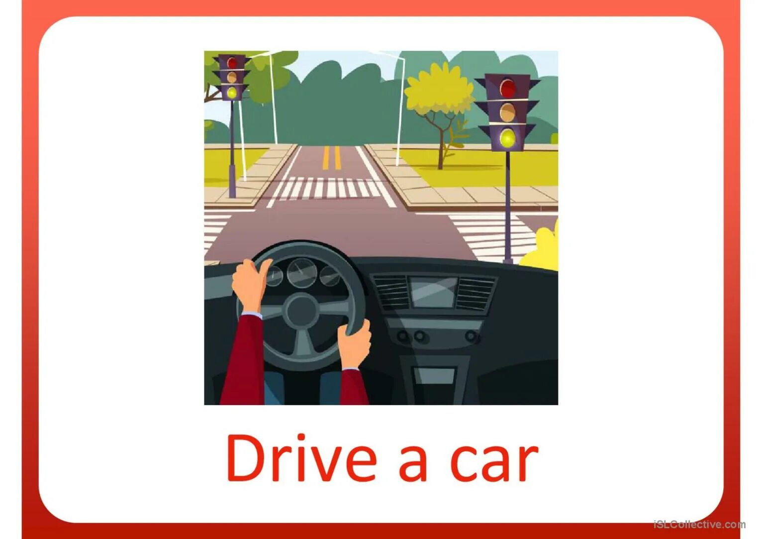 He doesn t a car. Drive a car Flashcards. Drive a car picture for Kids с надписью. Drive картинки для презентации. Driver Flashcard.