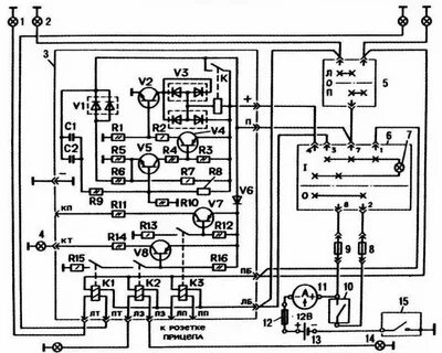 Схема подключения поворотов газ