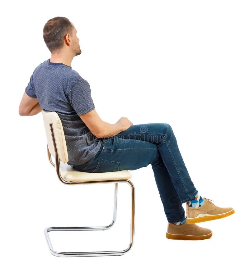 Сидячий человек. Человек сидит на стуле. Человек сидит фото. Man sitting Side.